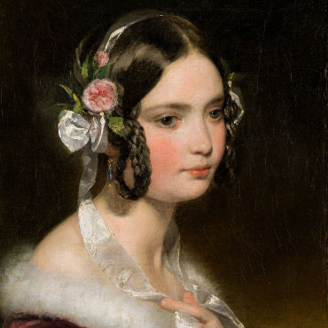 FRIEDRICH VON AMERLING, Portrait of a Girl, 1839 © Leopold Museum, Vienna, donation from private collection, photo Leopold Museum, Vienna